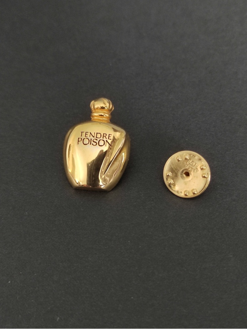 Vintage Christian Dior "Tendre Poison" perfume bottle brooch 90’s
